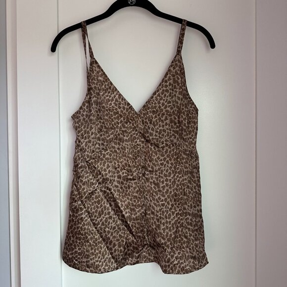 Catherine Tank Elegant Leopard - Leopard Silk Tank Top - Picture 3 of 9